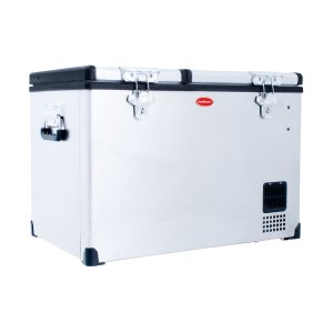 SnoMaster 56L Dual Compartment Fridge/Freezer - Stainless Steel - Includes Cover