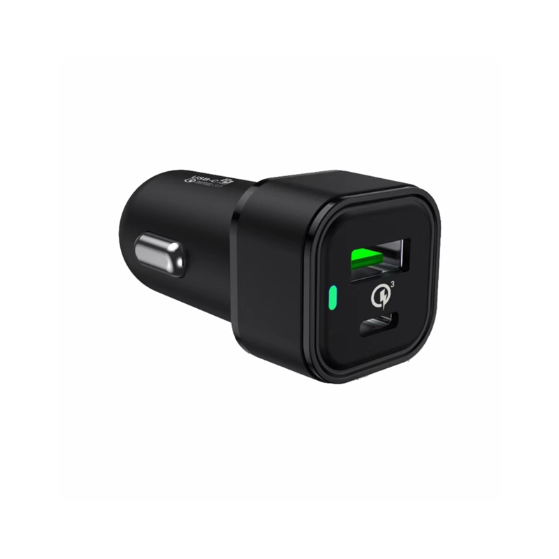 Lumeno QC3 & C-Type Square Car Charger