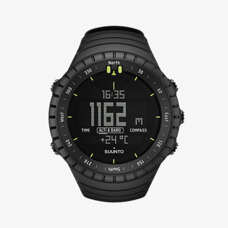 Wristwatch Suunto Core All Black Compass, Altimeter More