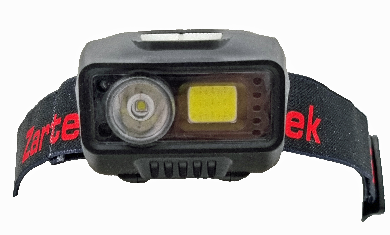Zartek Headtorch Rechargeable - White/Red - Dimmable - Hand On/Off Sensor - Image 3