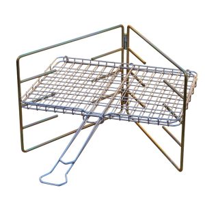 Braai Grid Stand (Hinged) Plated Mild Steel