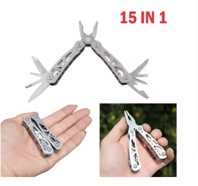 Multi Tool 15 in 1 With Pouch Stainless Steel - Image 6