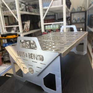 Portable Braai with Extra Fry Pan - Stainless Steel